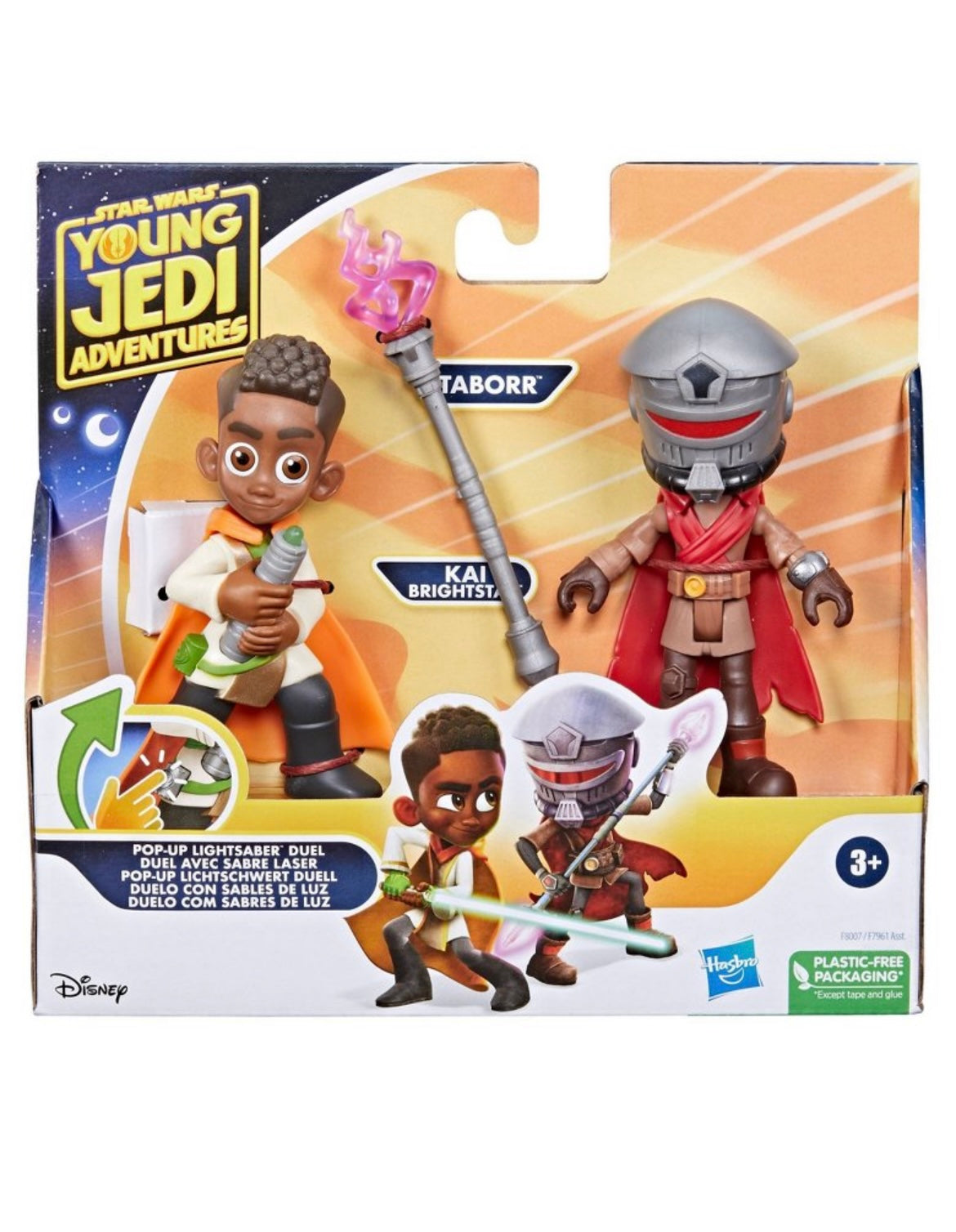 Star Wars Young Jedi Adventures Pop-Up Lightsaber Duel Kai Brightstar and Taborr
Action Figures - 2pk