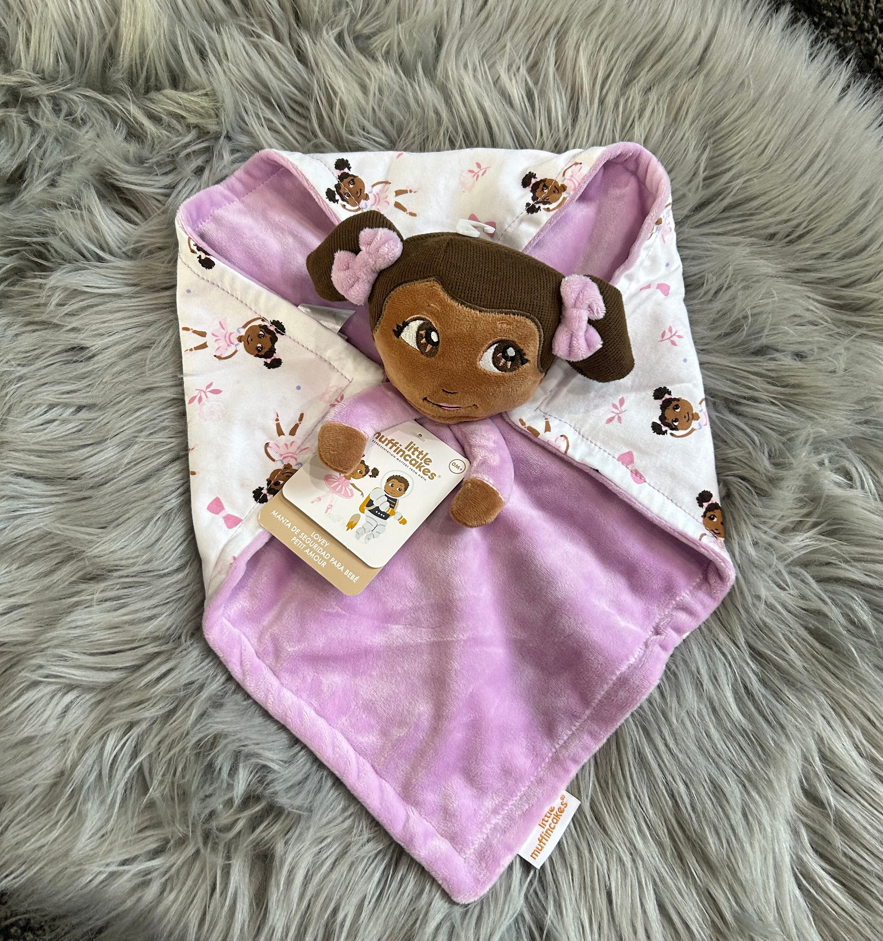 Little Muffincakes Lovey Baby Security Blanket in Ballerina & Bow Doll