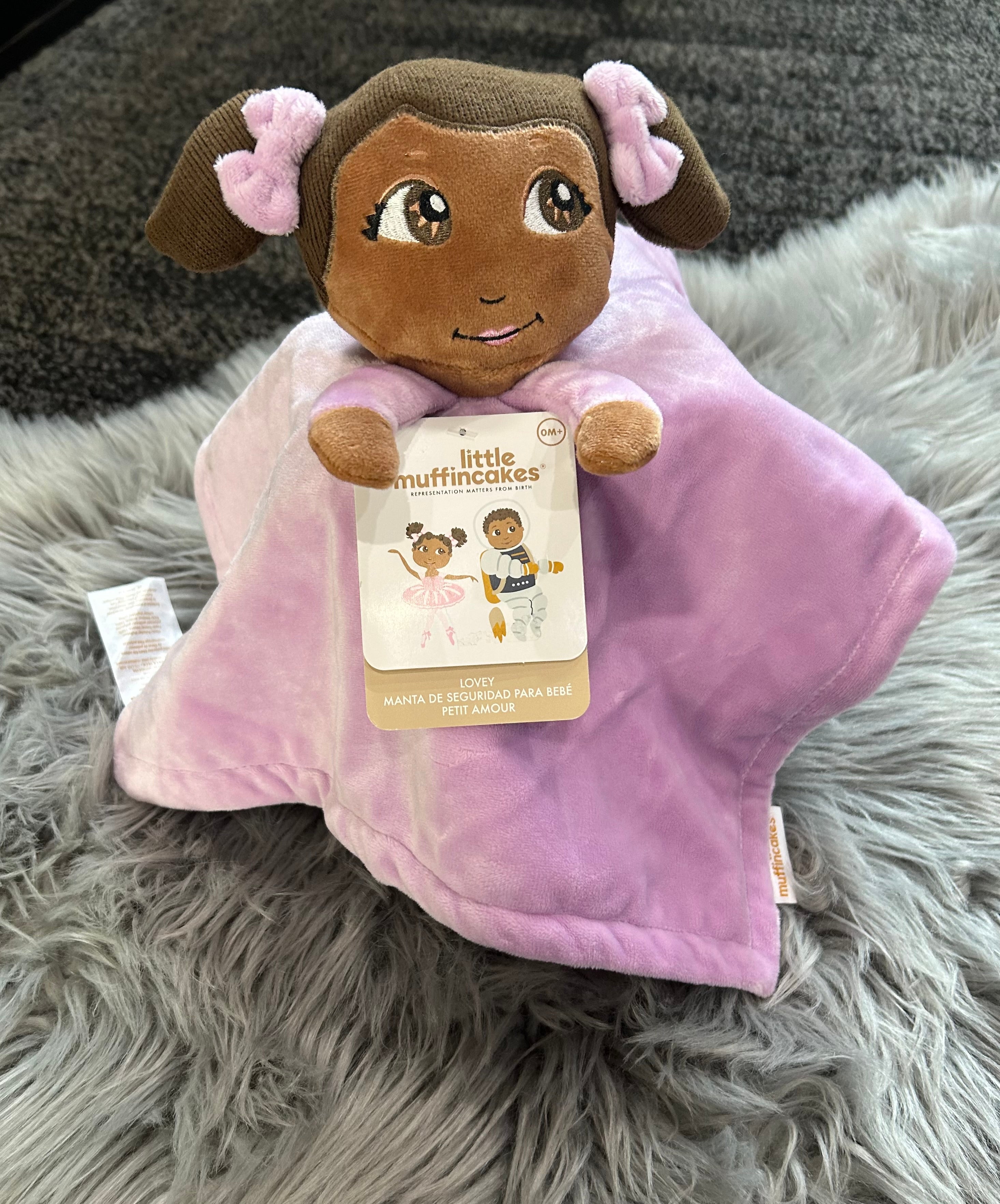 Little Muffincakes Lovey Baby Security Blanket in Ballerina & Bow Doll