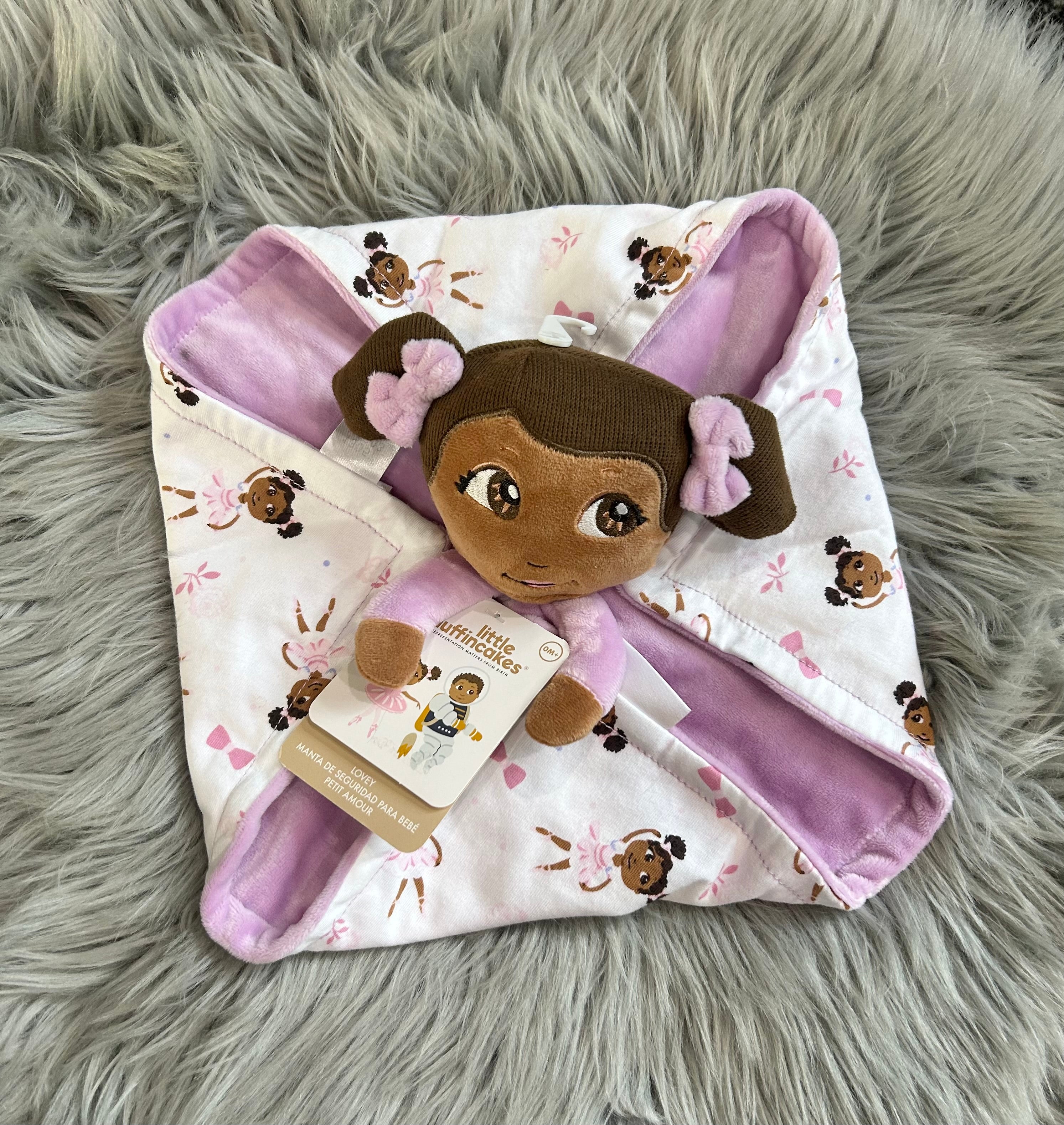 Little Muffincakes Lovey Baby Security Blanket in Ballerina & Bow Doll