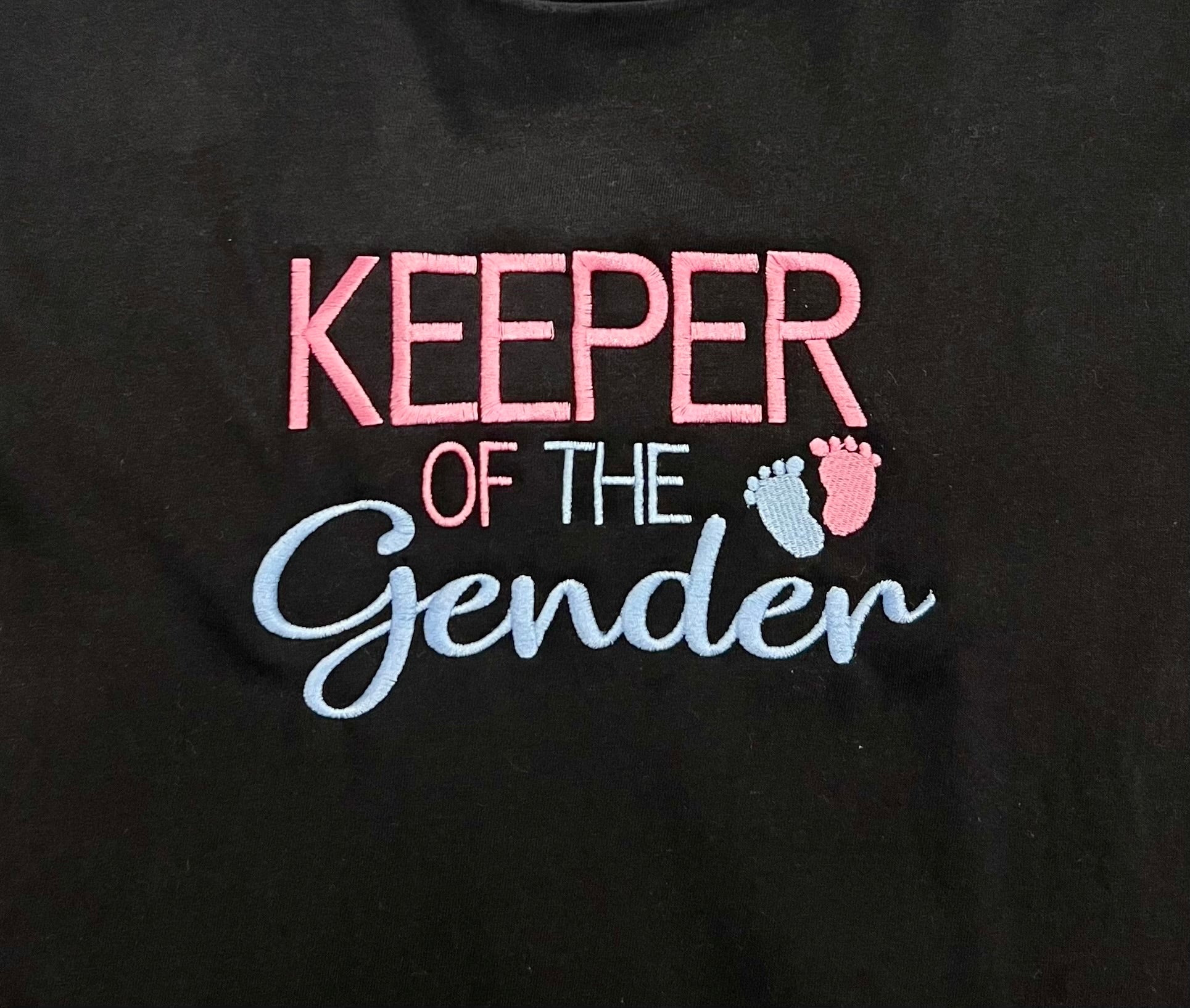 Embroidered Keeper Of The Gender Long Sleeve Shirt