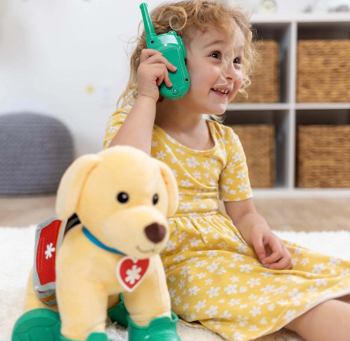 Melissa & Doug Let’s Explore™ Ranger Dog Plush with Search and Rescue Gear Search and Rescue Dog Stuffed Animal for Kids Ages 3+