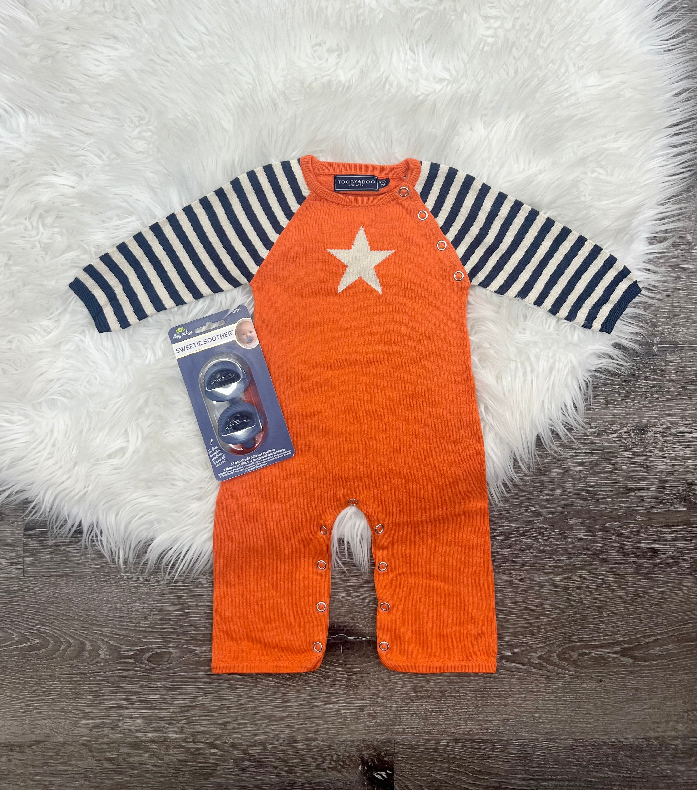 Toobydoo Star Cotton Cashmere Sweater Jumpsuit