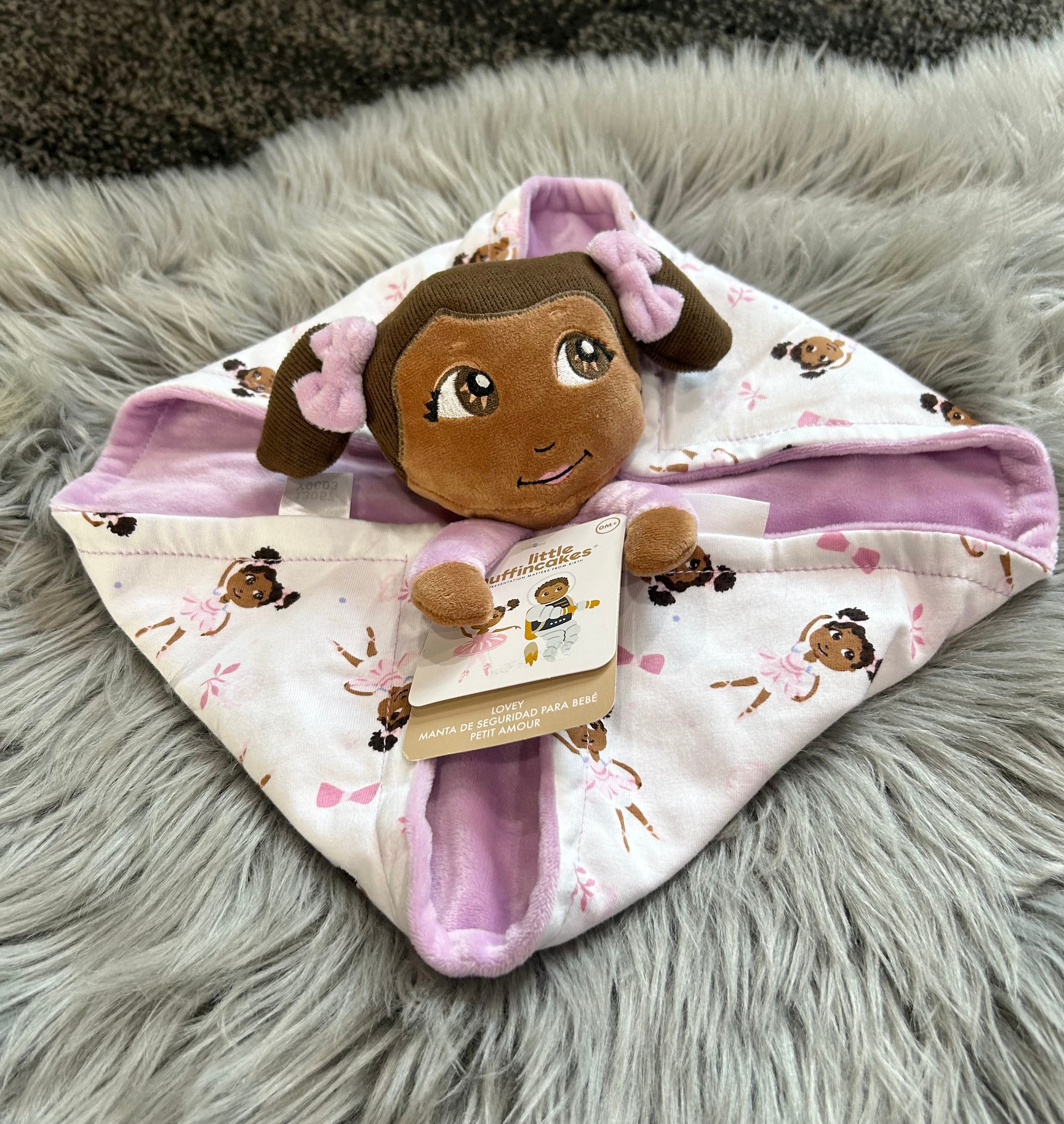 Little Muffincakes Lovey Baby Security Blanket in Ballerina & Bow Doll