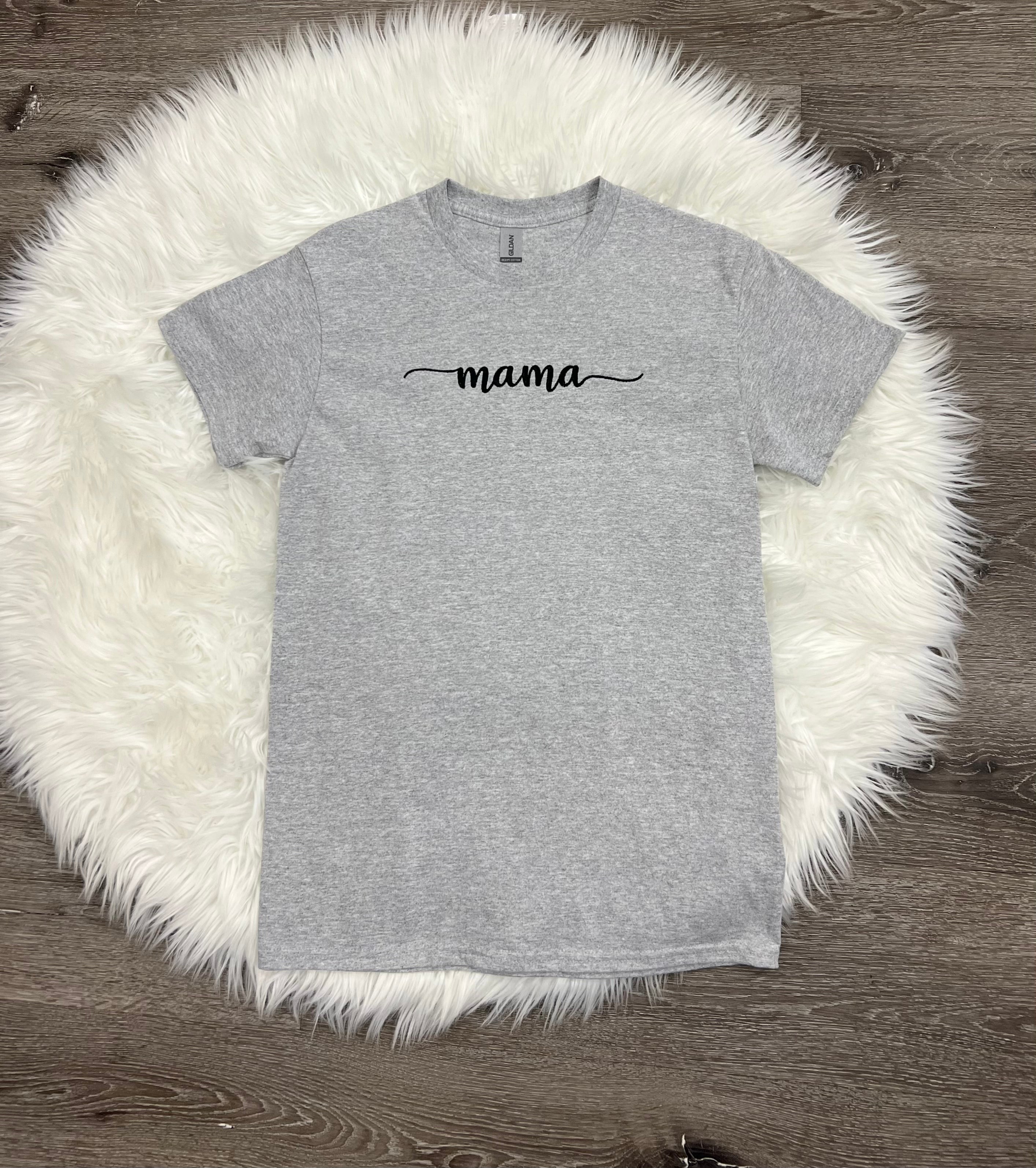 Embroidered Mama T-Shirt