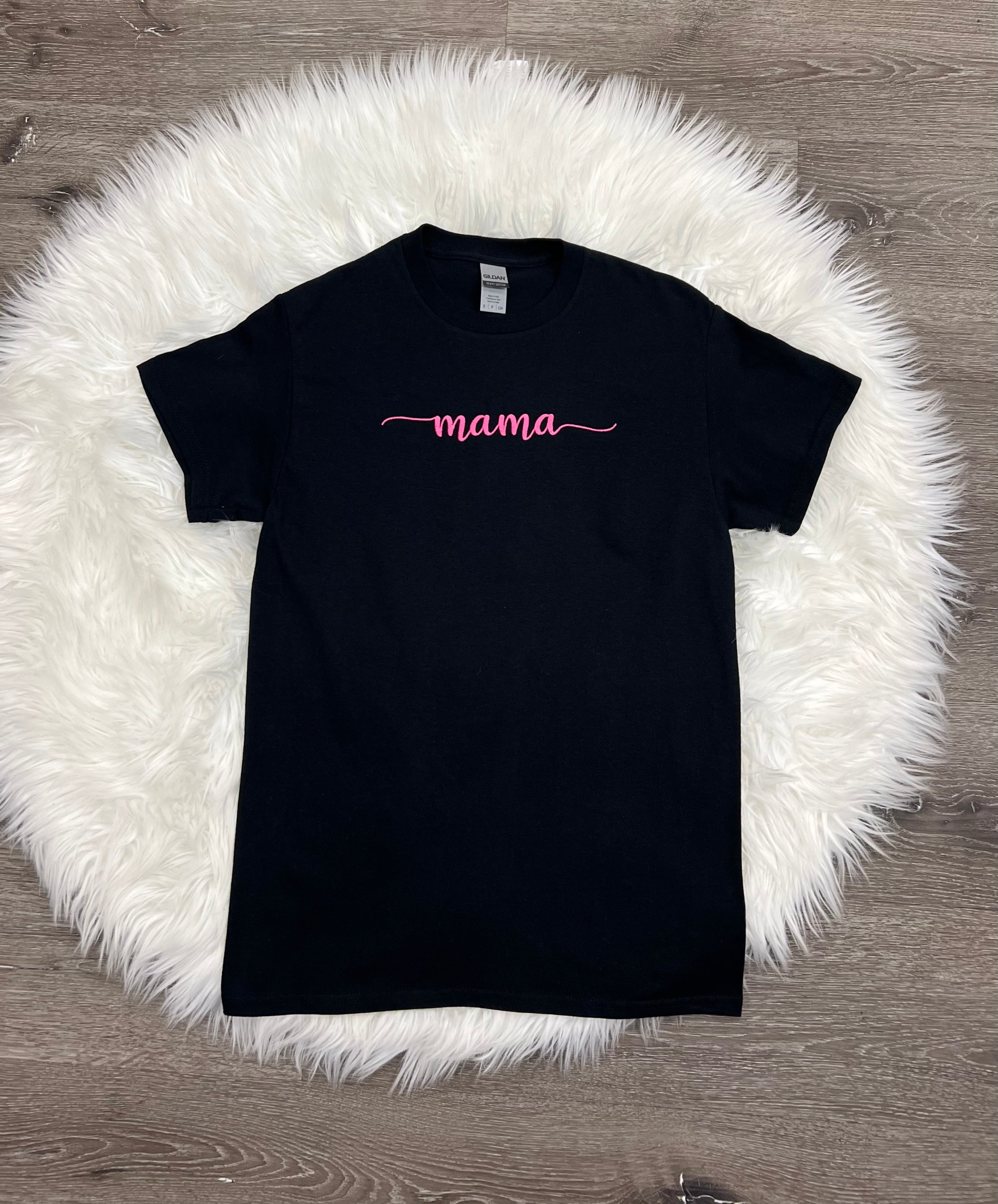 Embroidered Mama T-Shirt