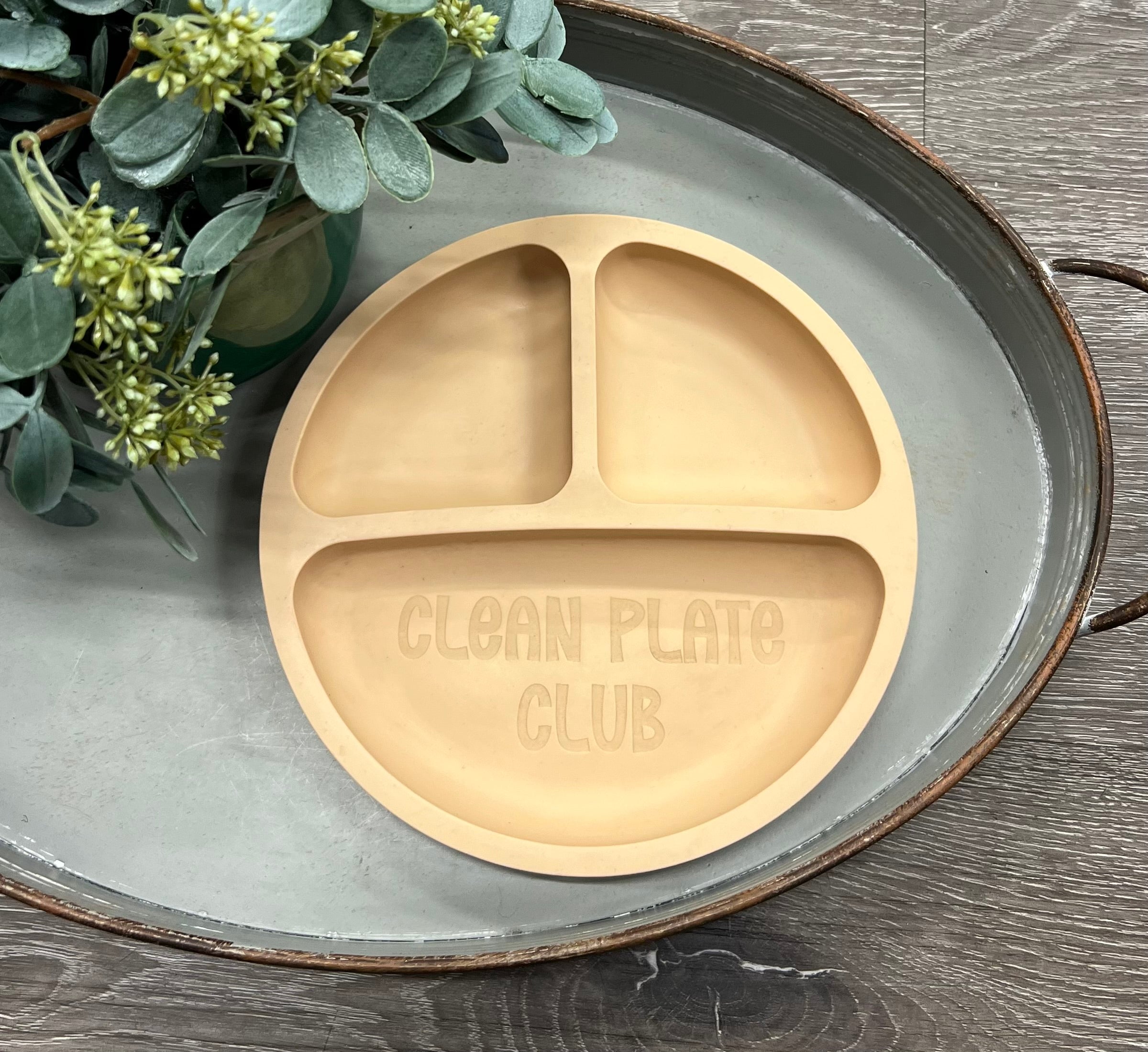 Silicone Kids Plate “Clean Plate Club”