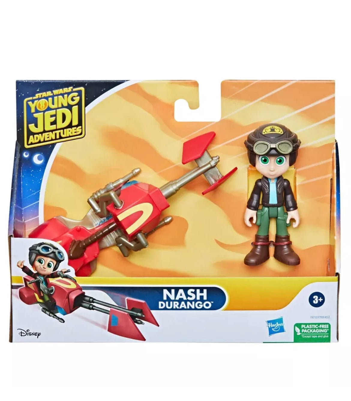 Star Wars Young Jedi Adventures Nash Durango Figure & Speeder Bike