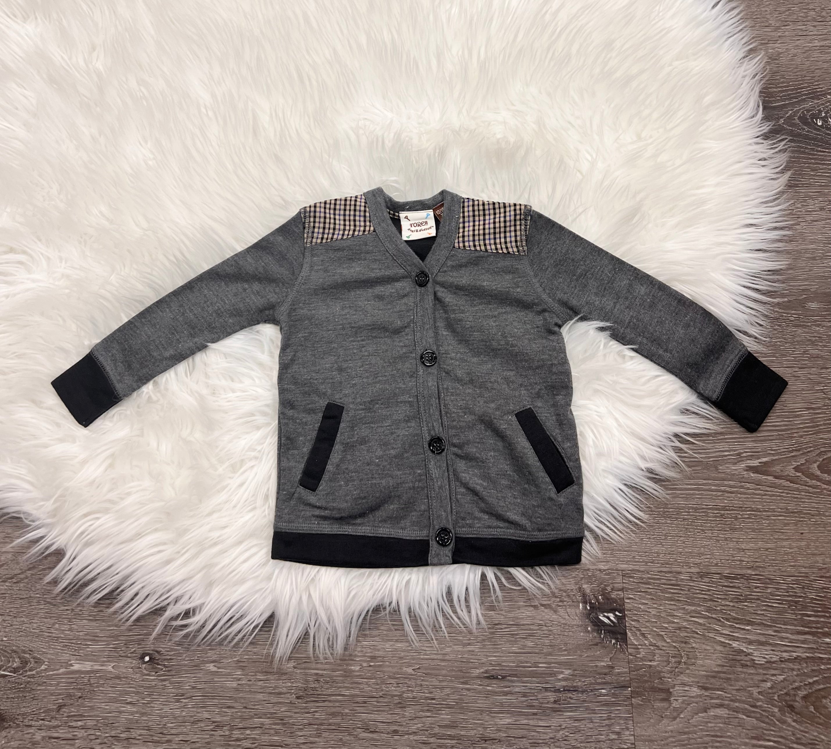 FORE!! Grey Harvey Cardigan