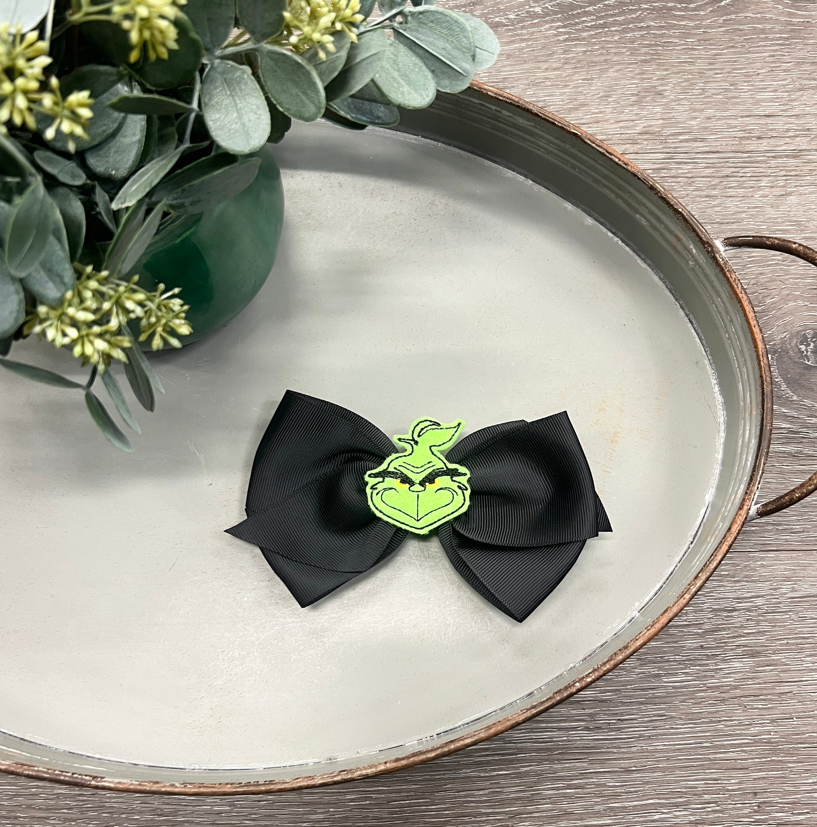 Grinch Bow Clip