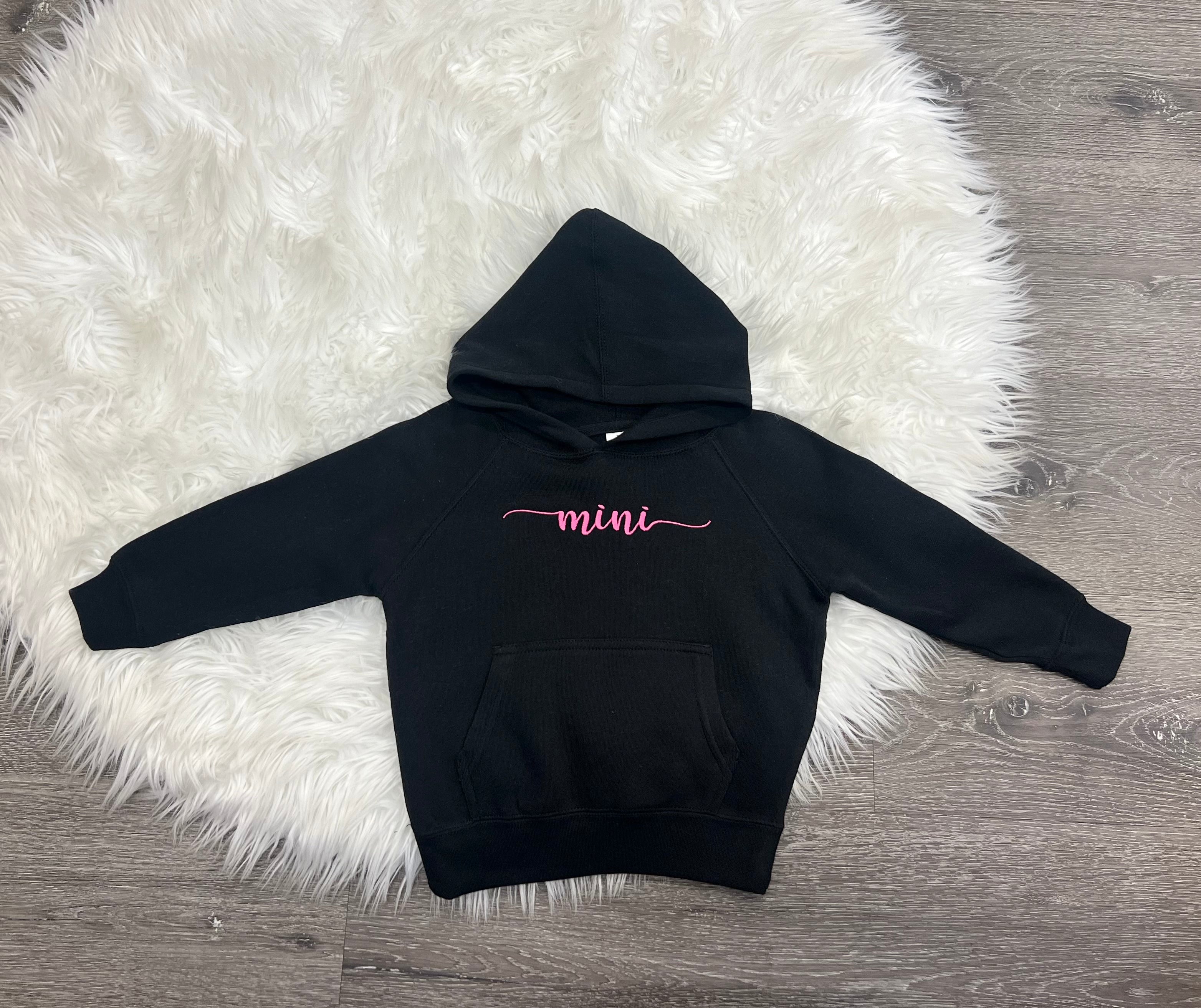 Embroidered Pink Mama & Mini Sweatshirt