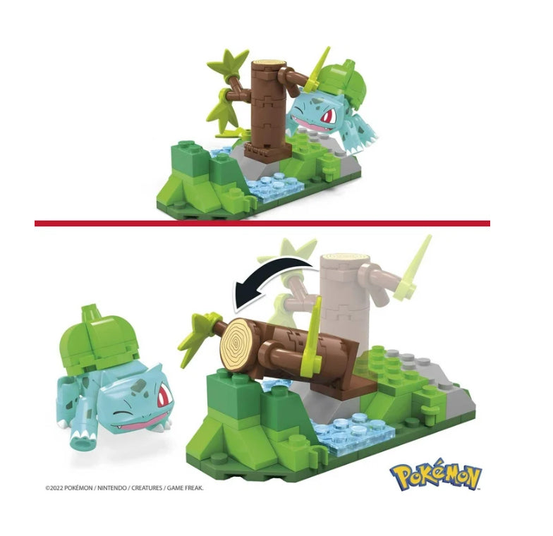 MEGA Pokemon Building Toy Kit, Bulbasaur's Forest Fun with 1 Action Figure (82 Pieces)