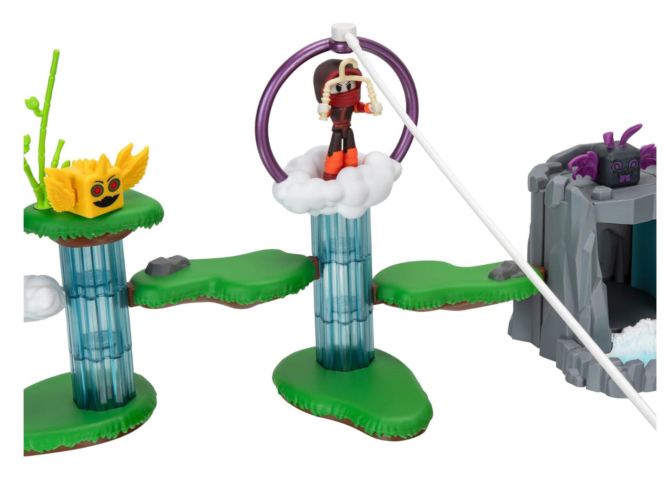 DevSeries Ninja Legends Valley Playset Action-Packed Playset with Five Interactive Play Zone, Two Figures, Accessories, and Exclusive Virtual Item Code