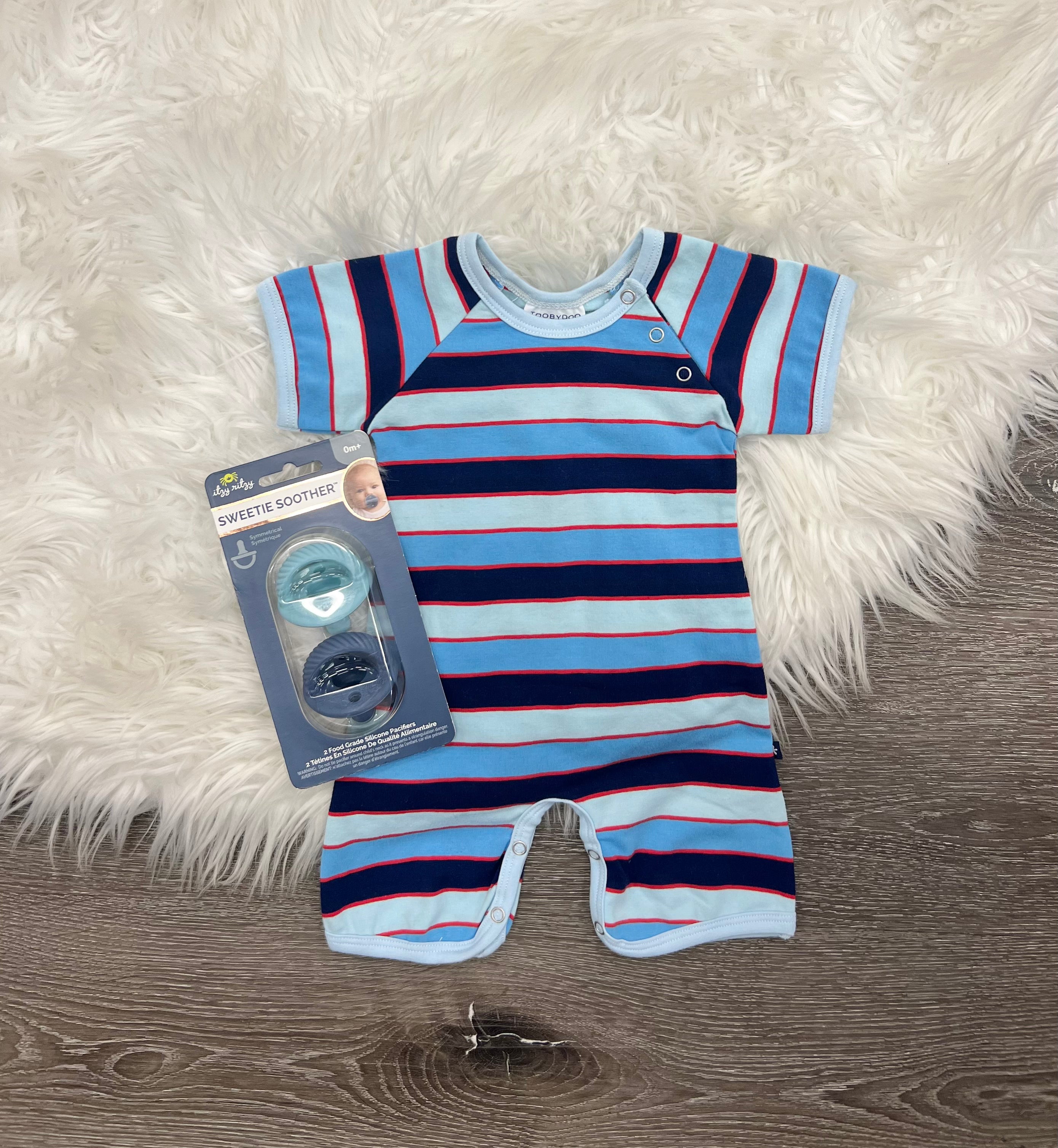 Toobydoo Striped Shortie Jumpsuit B10593