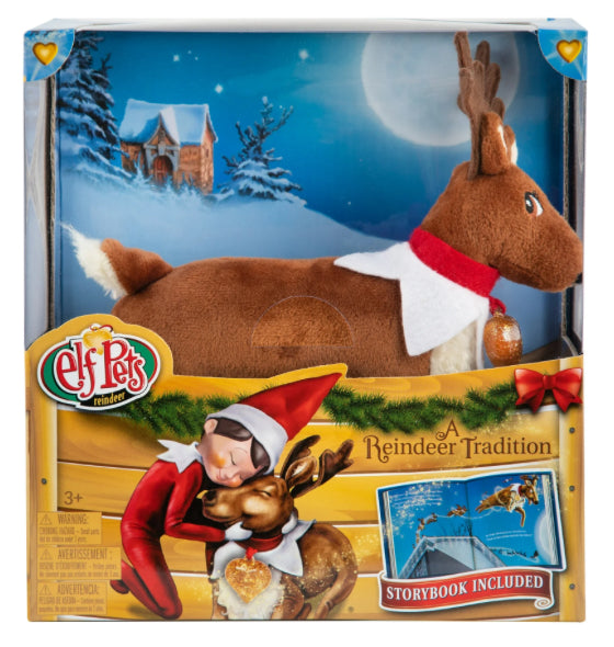 The Elf on the Shelf Elf Pets Reindeer includes Plush Mini Reindeer with Golden Heart Charm & Storybook