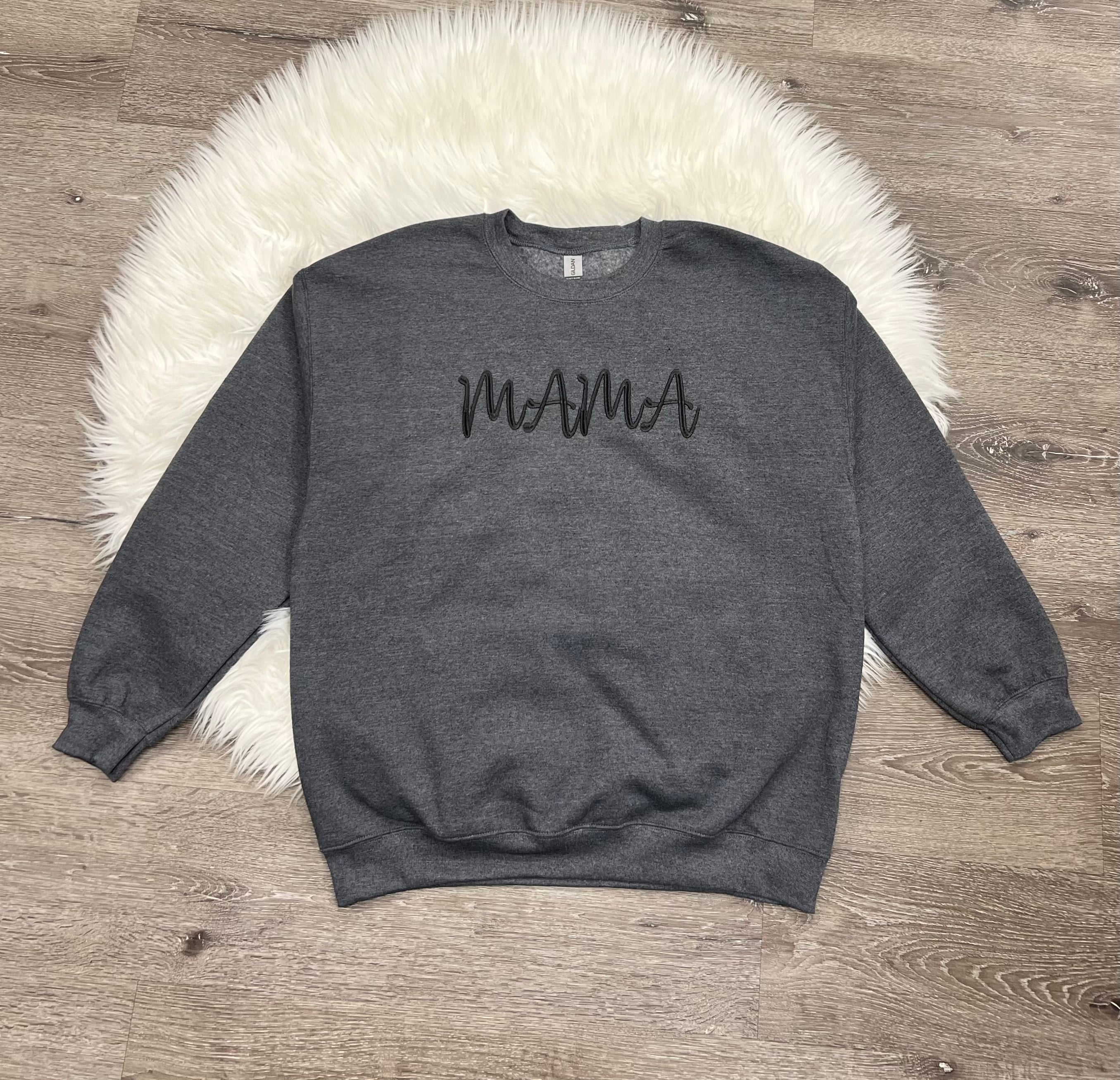 Embroidered Mama Crewneck