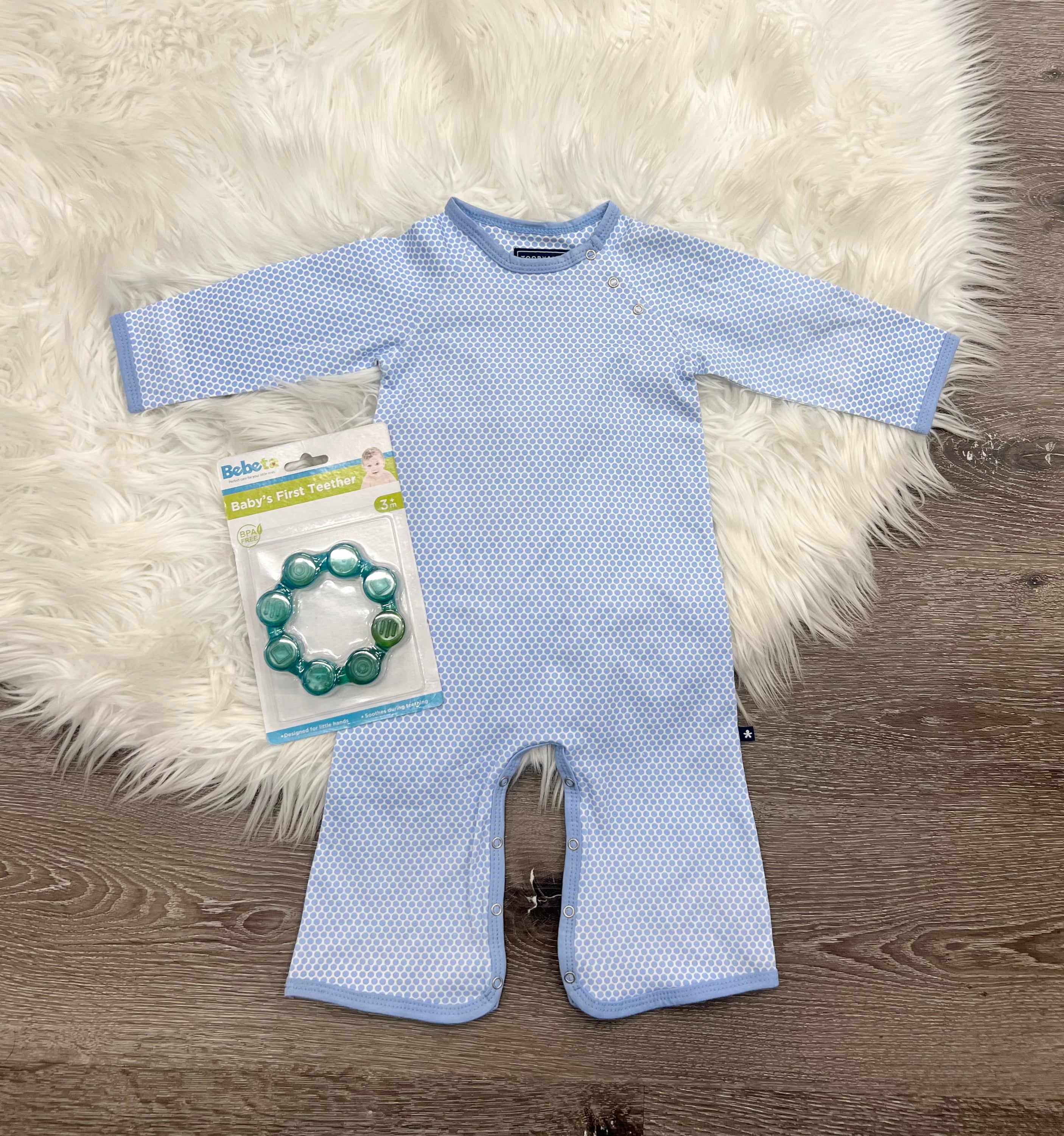 Toobydoo Blue Circles Jumpsuit