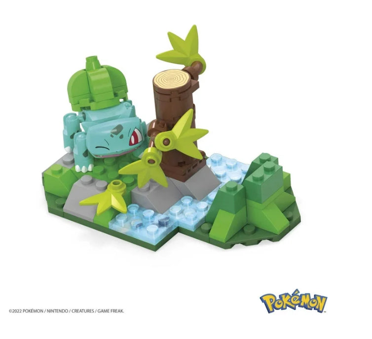 MEGA Pokemon Building Toy Kit, Bulbasaur's Forest Fun with 1 Action Figure (82 Pieces)