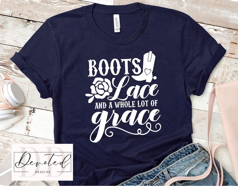 #000 Boots Lace And A Whole Lot Of Grace