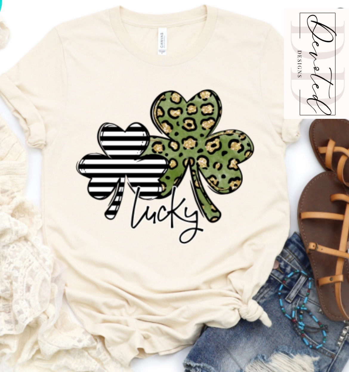 #00000 St. Patricks Day Lucky Shamrocks