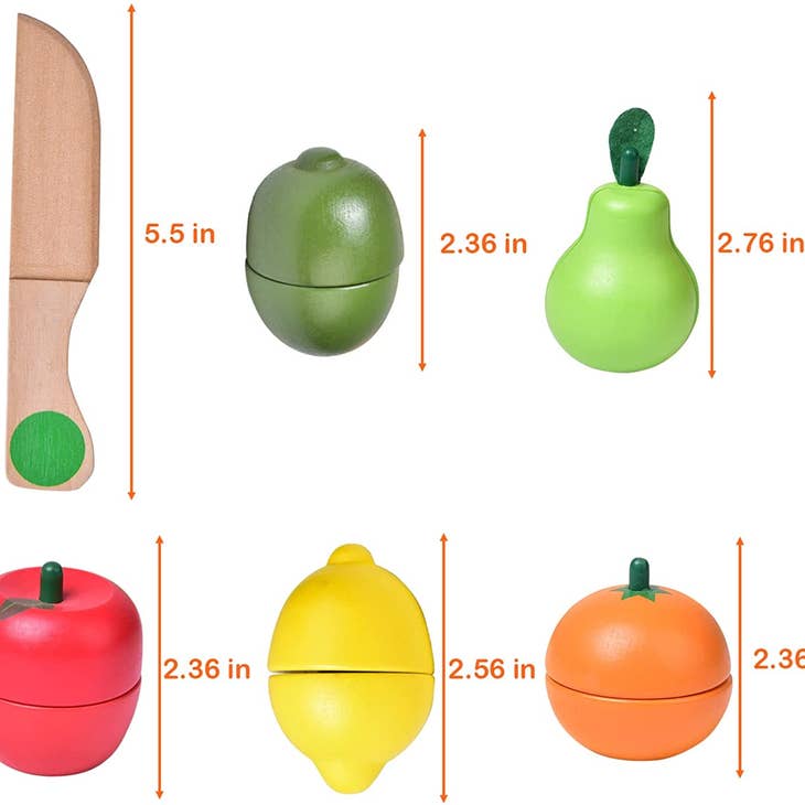 Wooden Pretend Cutting Play Food Toy (11 Pieces)