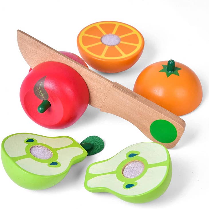 Wooden Pretend Cutting Play Food Toy (11 Pieces)