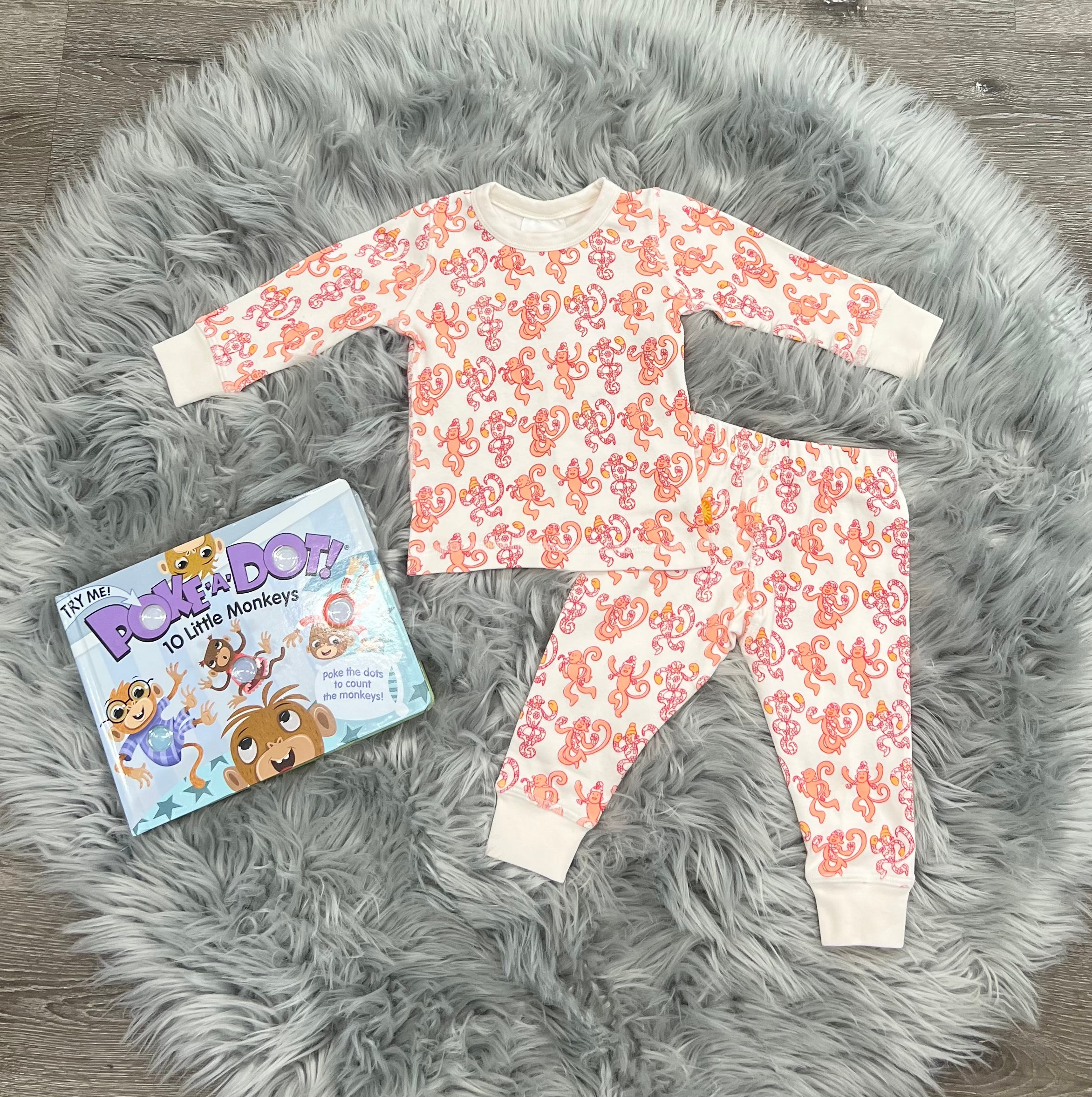 Masalakids Organic Monkey Madness Pajama Set