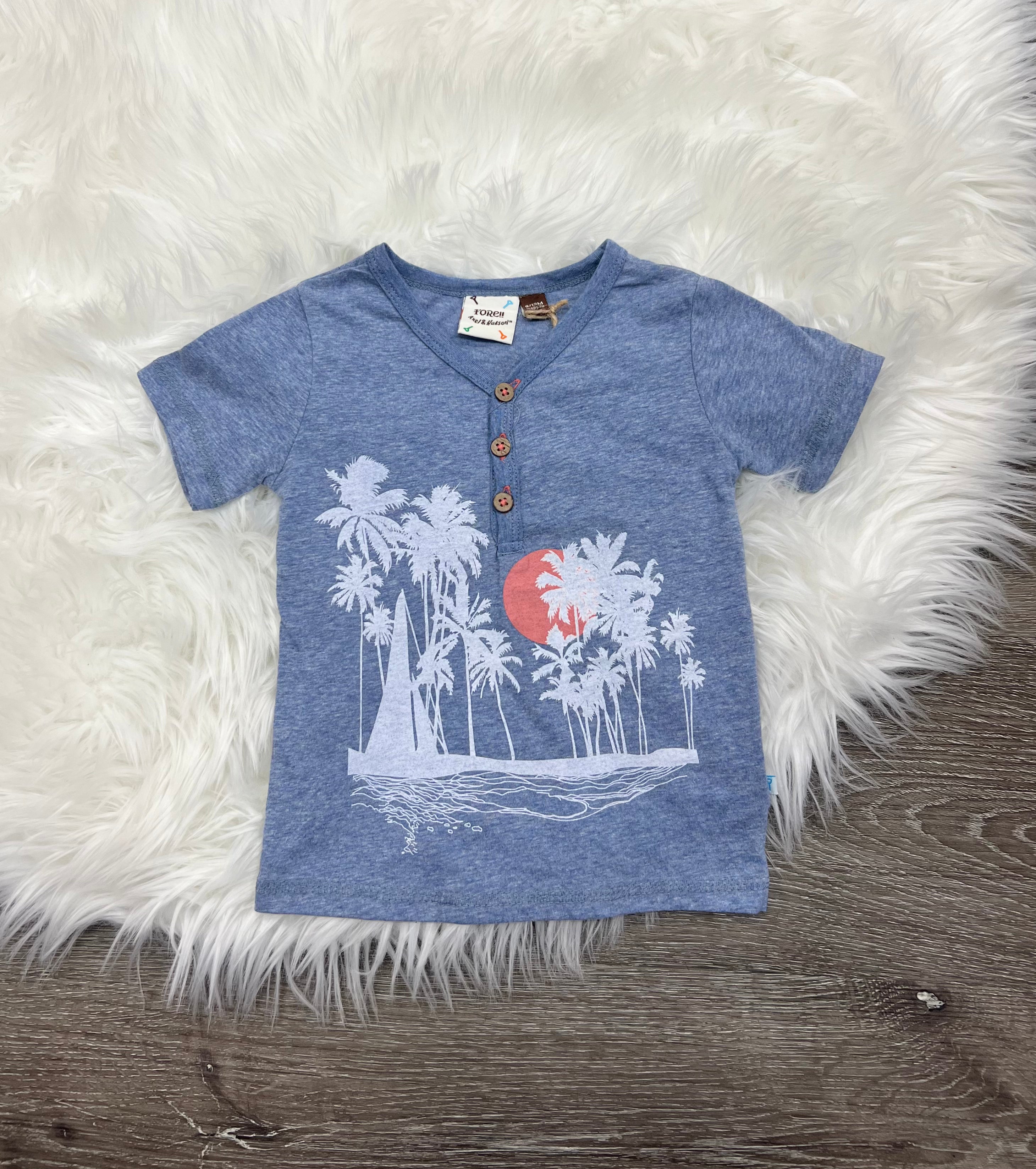 FORE!! Sunset Palm Tree Tee