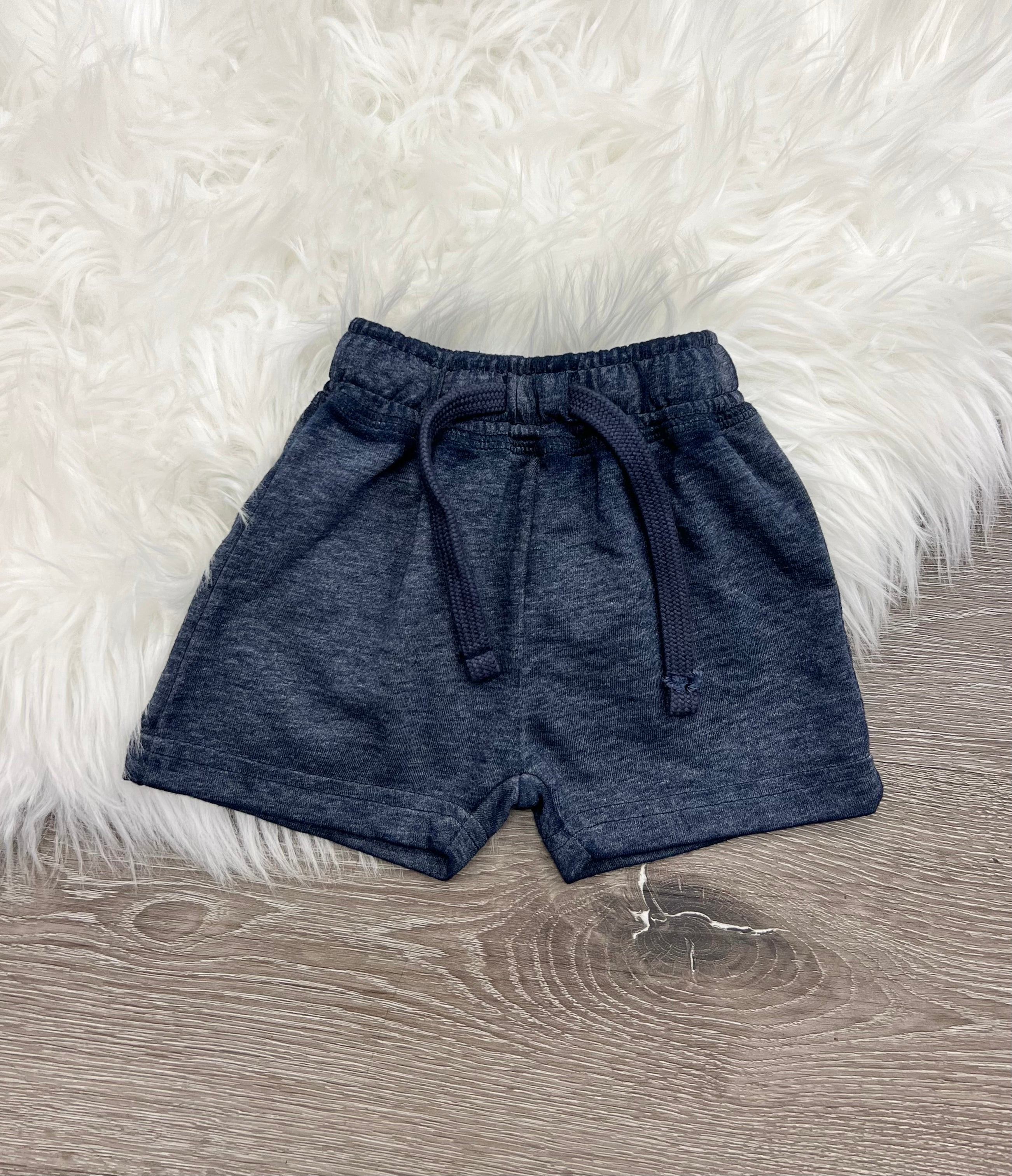 Mish Boys Distressed Navy Shorts