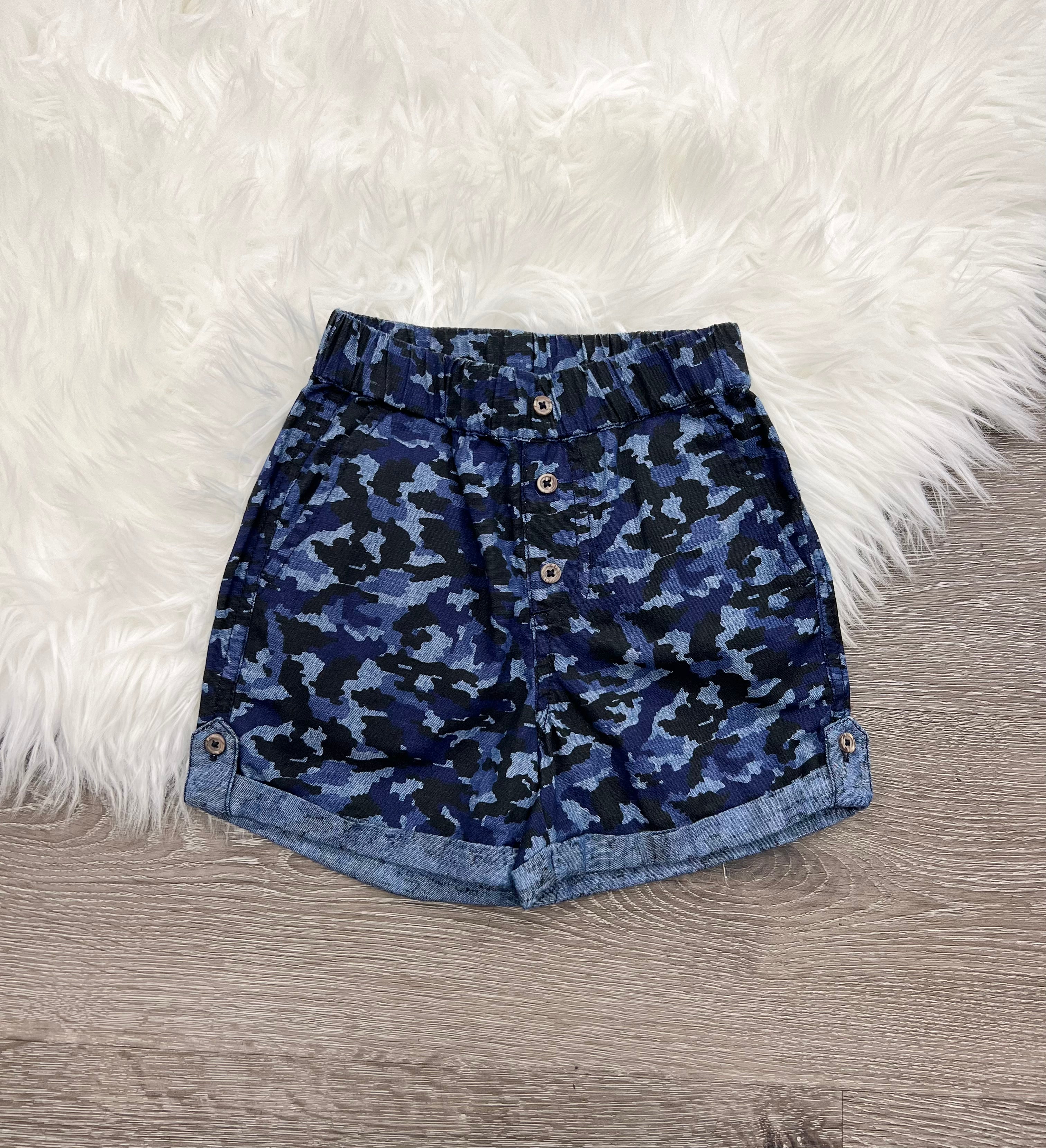 Blu & Blue Blue Camo Shorts