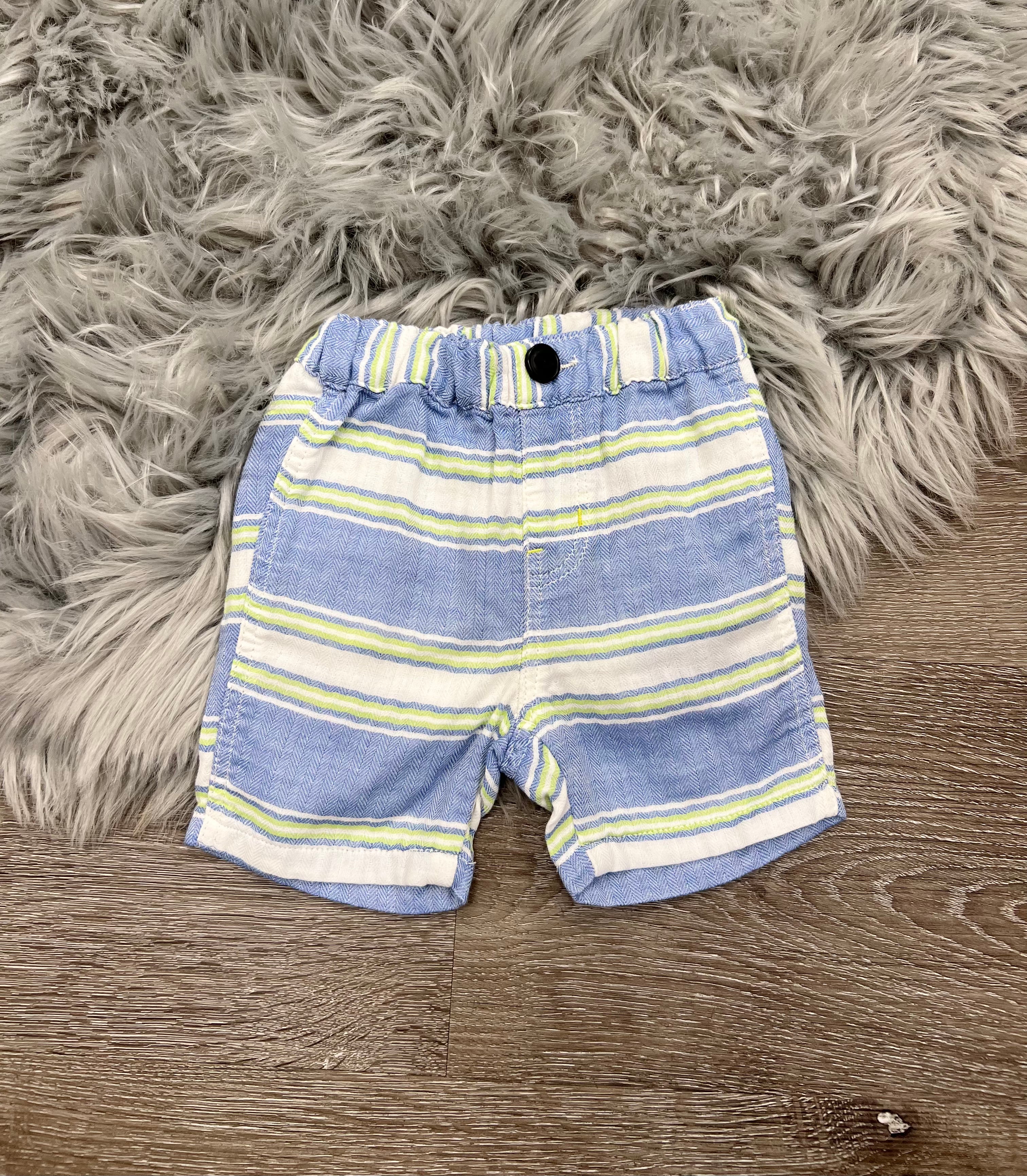 BitzKids Green Striped Shorts