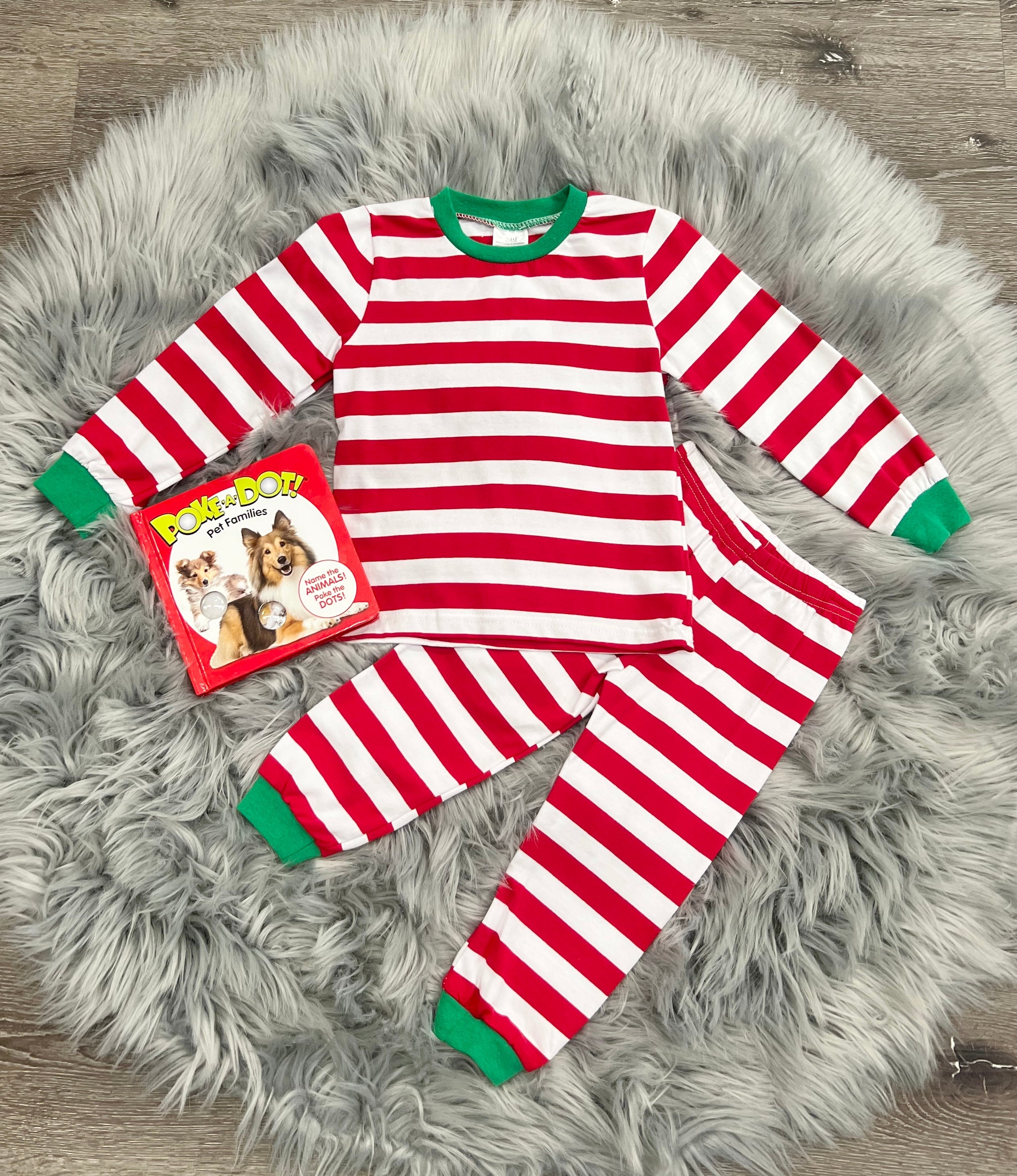 Holiday Red Striped Jammies