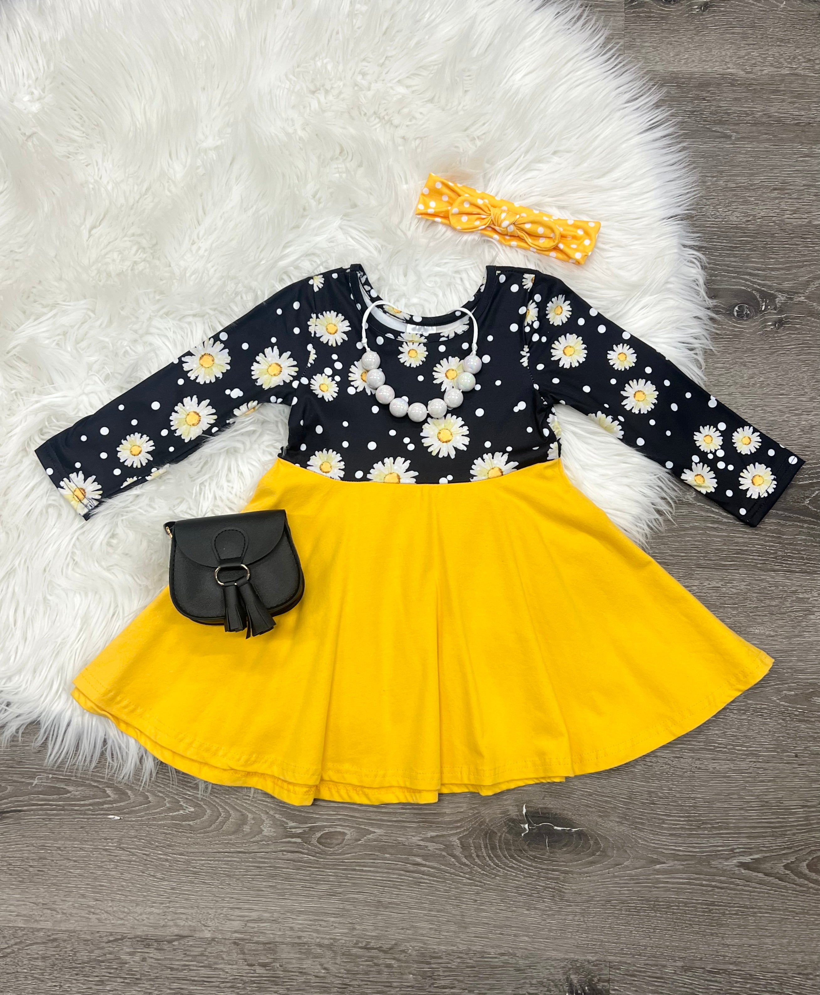 Yellow Floral Dress