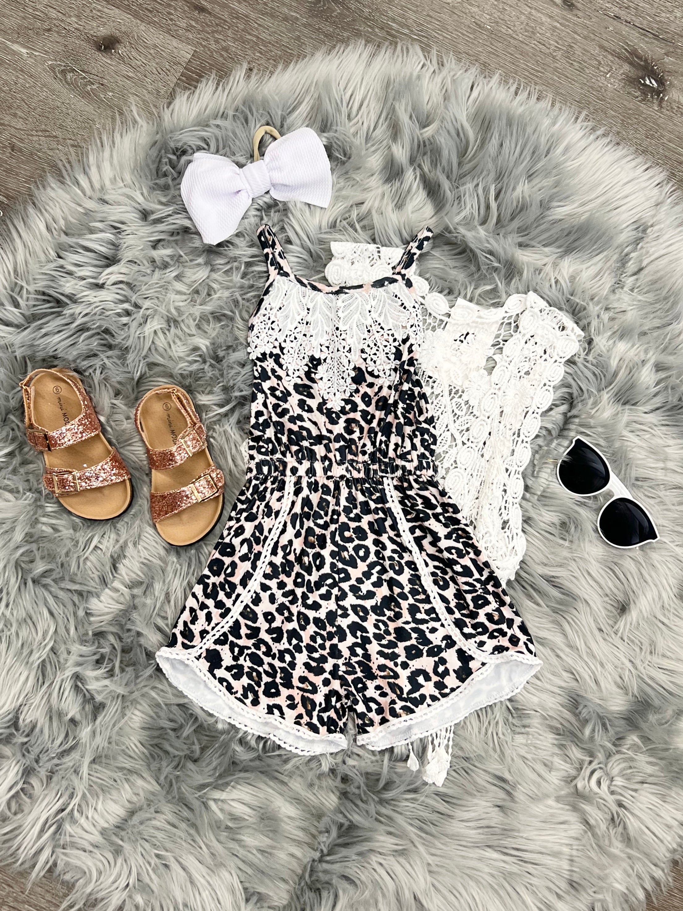 Leopard & Lace Romper