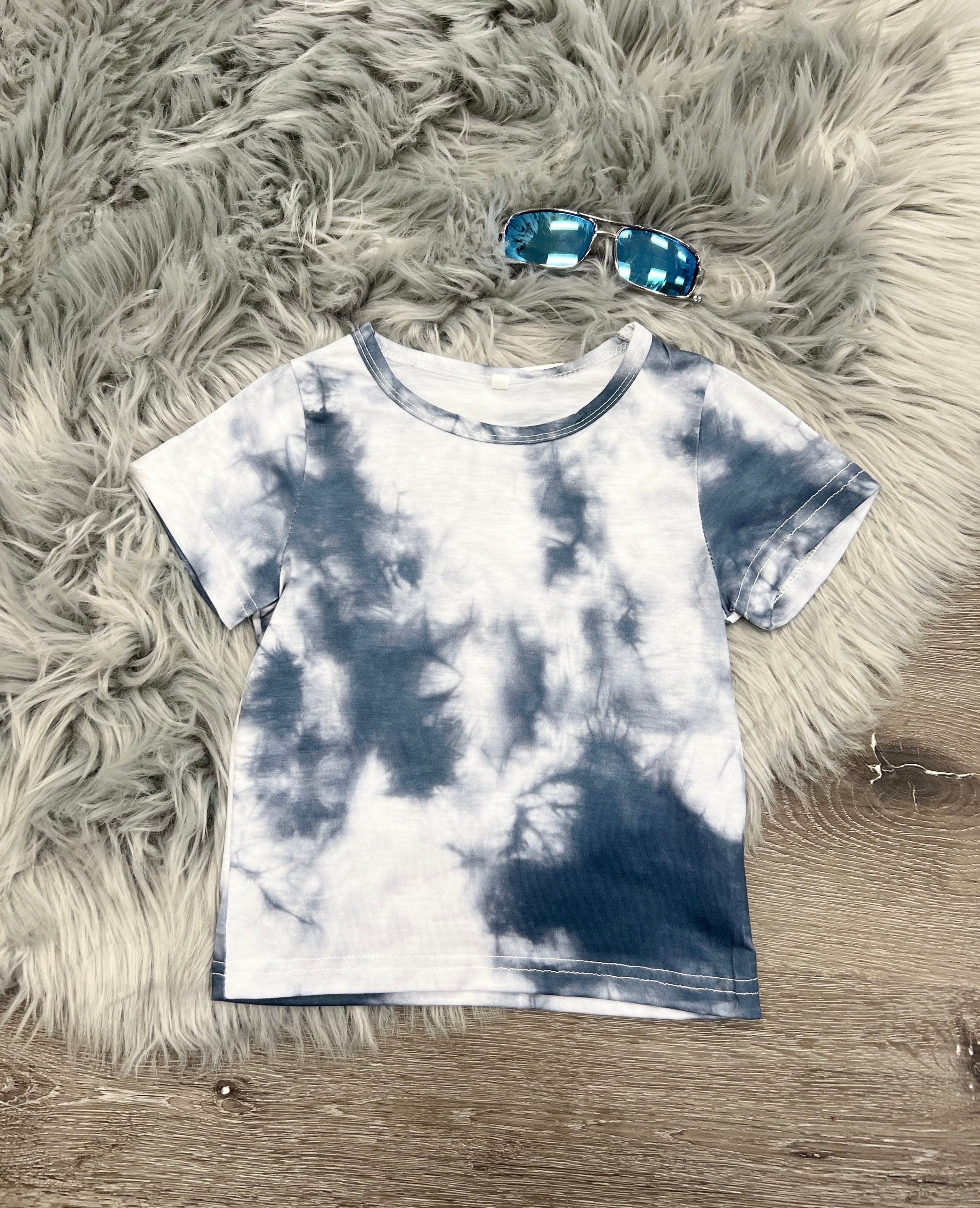 Crew Neck Tie Dye Top