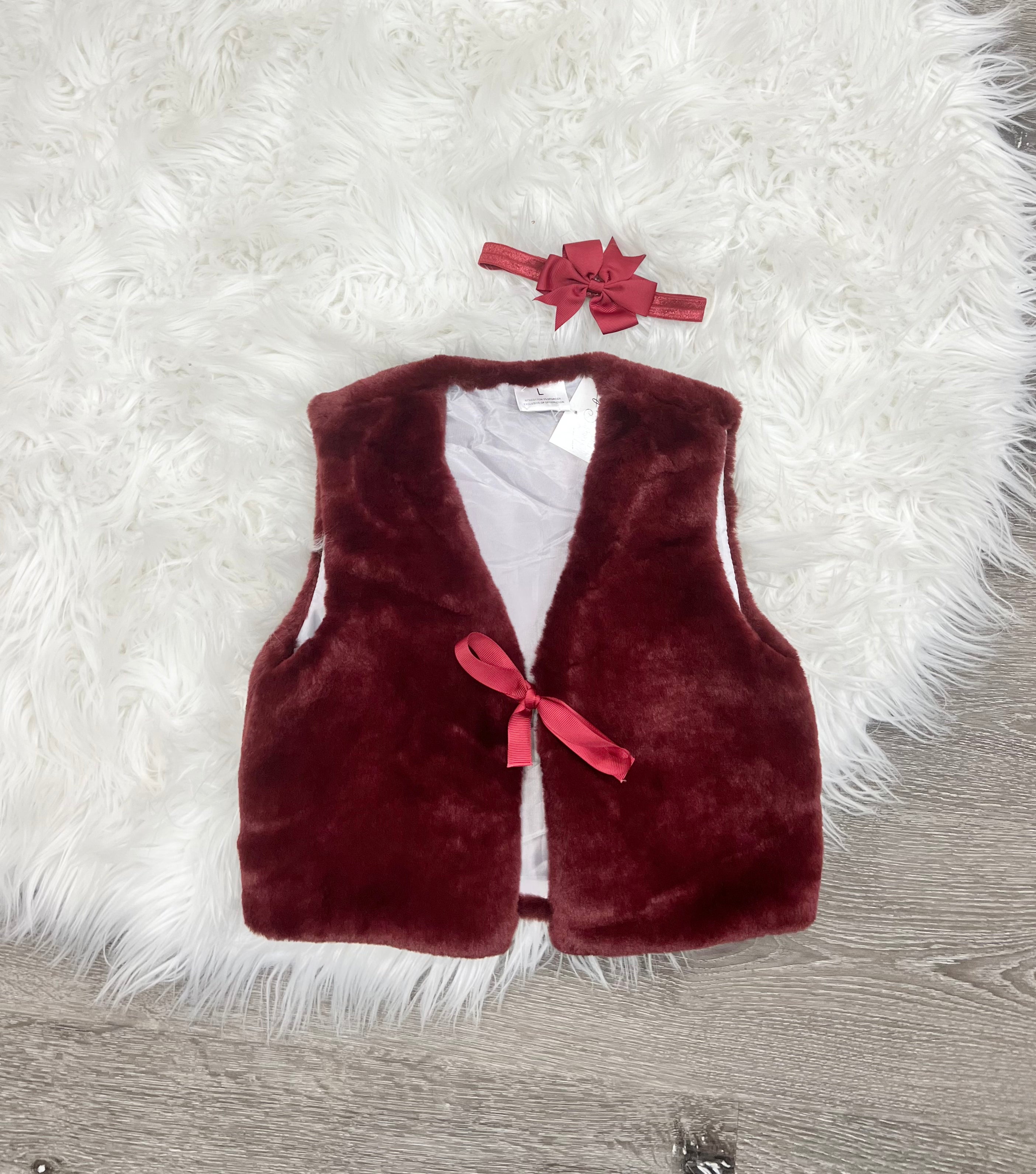 Burgundy Vest