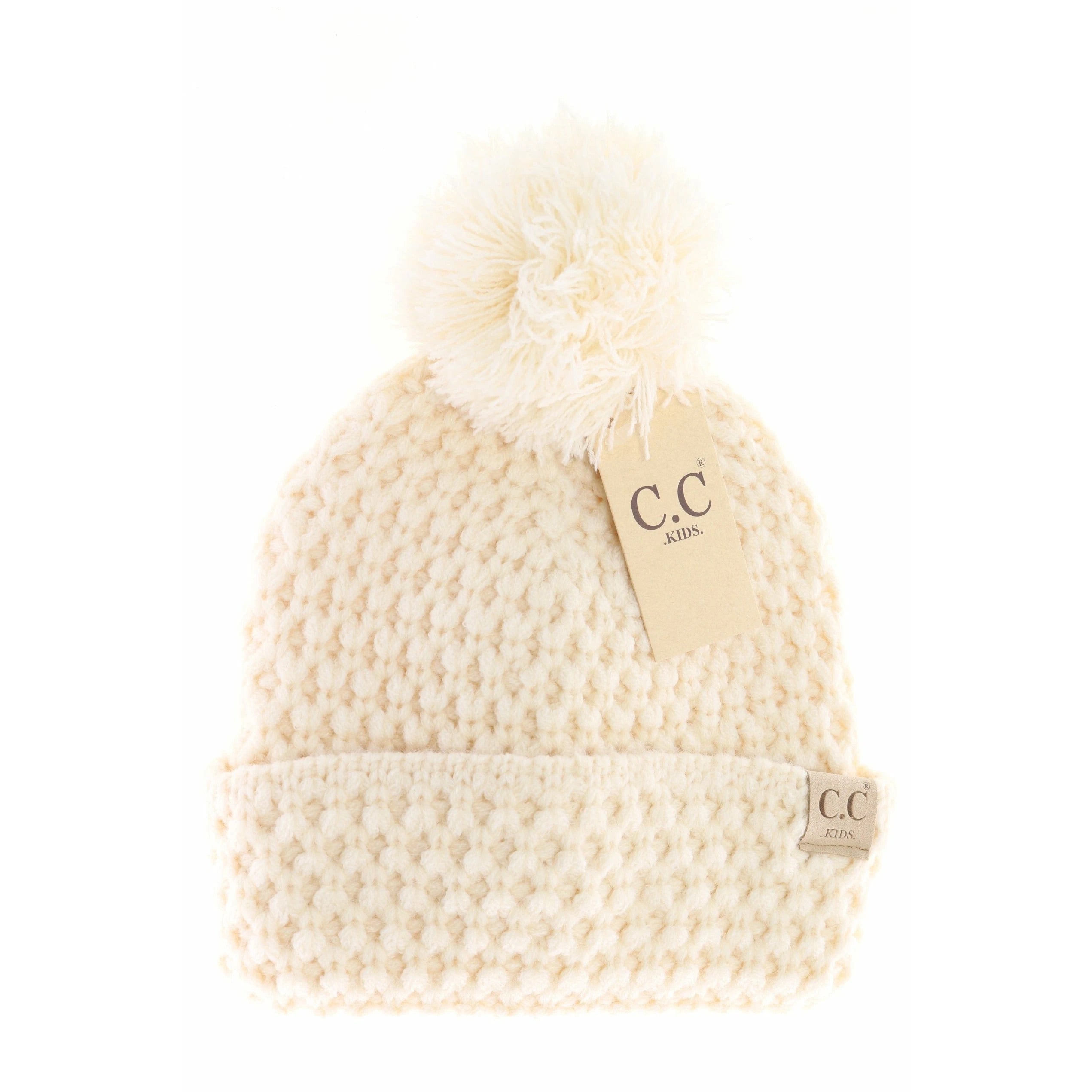 Buy cream CC Stitch Knit Hats